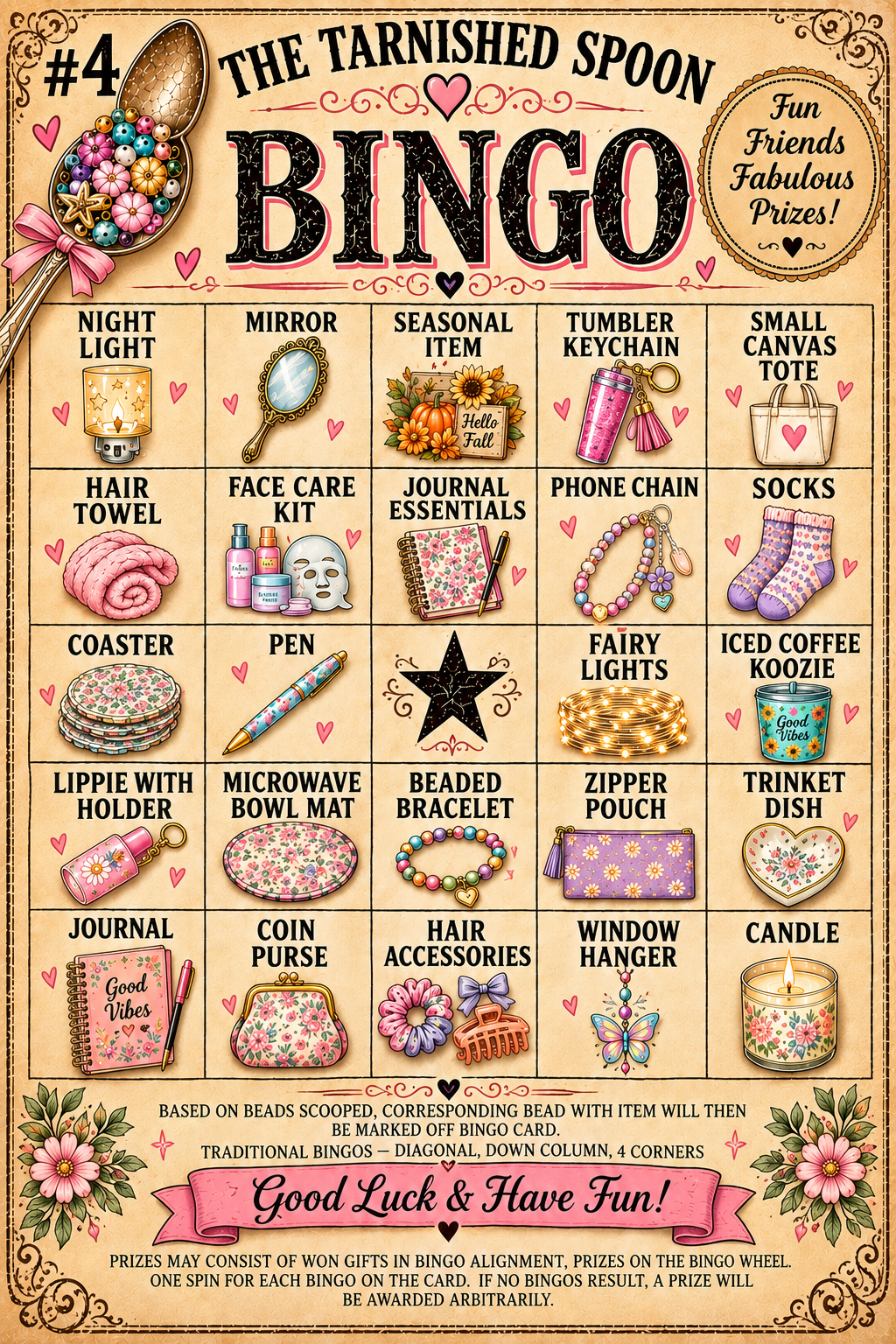 The Tarnished Spoon BINGO